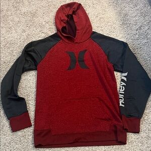 Hurley Boy’s XL Burgundy and Black Hoodie